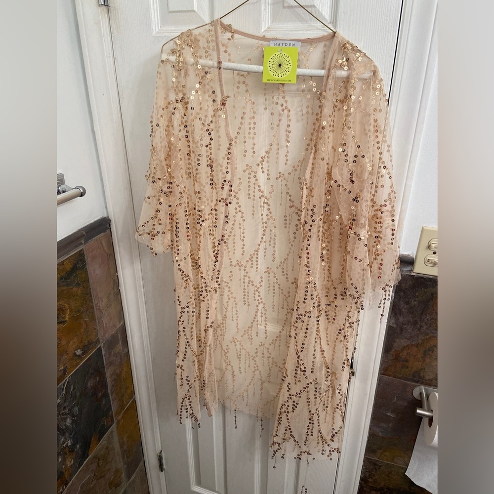 NWT sequin kimono